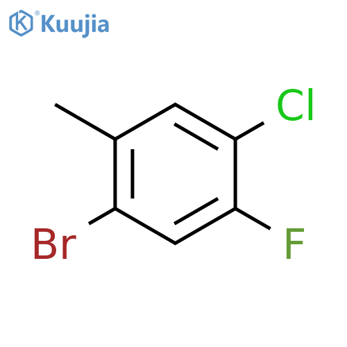 2-Bromo-5-chloro-4-fluorotoluene structure