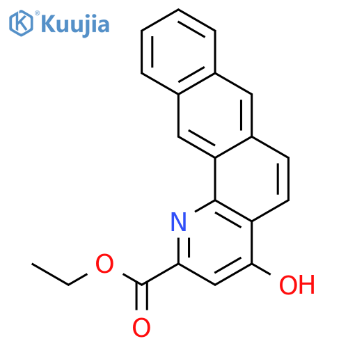 Naphtho[2,3-h]quinoline-2-carboxylic acid, 4-hydroxy-, ethyl ester structure