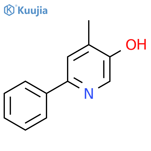 5-Hydroxy-4-methyl-2-phenylpyridine structure