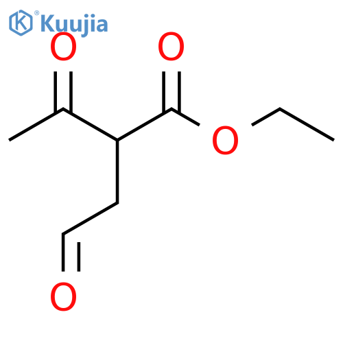 3-Oxo-2-(2-oxo-ethyl)-butyric acid ethyl ester structure