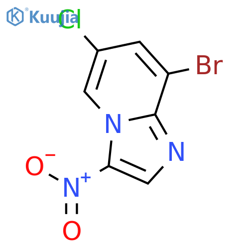 8-Bromo-6-chloro-3-nitroimidazo1,2-apyridine structure