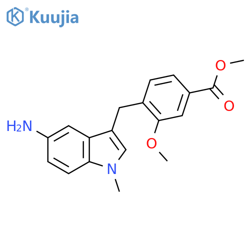 Methyl 4-(5-Amino-1-methylindol-3-yl)methyl-3-methoxybenzoate structure