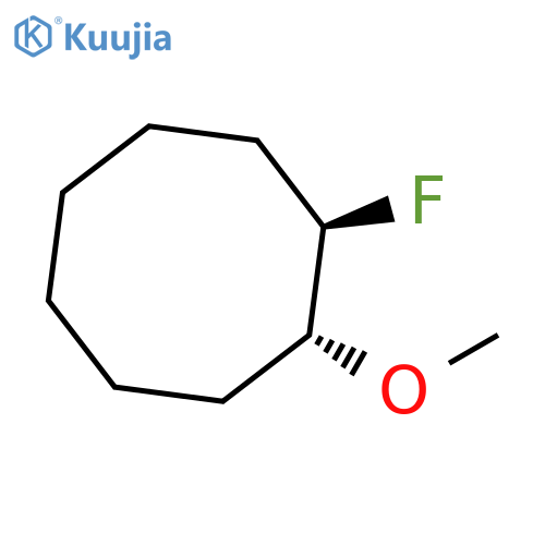 Cyclooctane, 1-fluoro-2-methoxy-, (1R,2R)-rel- structure