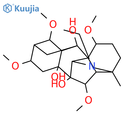 Aconitane-7,8,10-triol,20-ethyl-1,6,14,16-tetramethoxy-4-methyl-, (1a,6b,14a,16b)- (9CI) structure