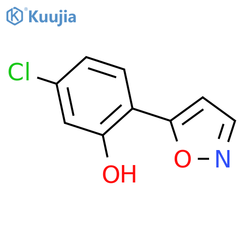 5-Chloro-2-(isoxazol-5-yl)phenol structure