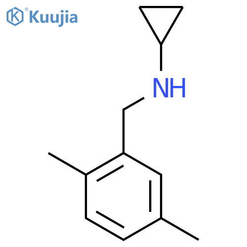 N-[(2,5-Dimethylphenyl)methyl]cyclopropanamine structure