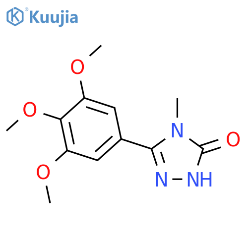 3H-1,2,4-Triazol-3-one,2,4-dihydro-4-methyl-5-(3,4,5-trimethoxyphenyl)- structure