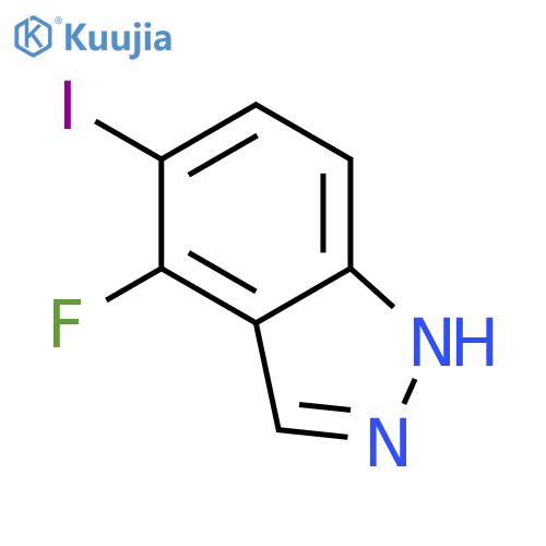4-Fluoro-5-iodo-1H-indazole structure