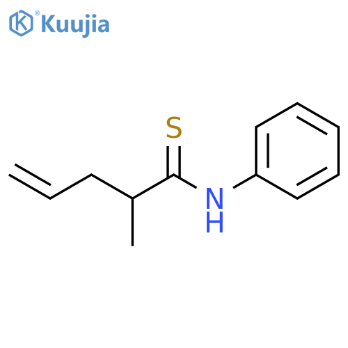 4-Pentenethioamide, 2-methyl-N-phenyl- structure