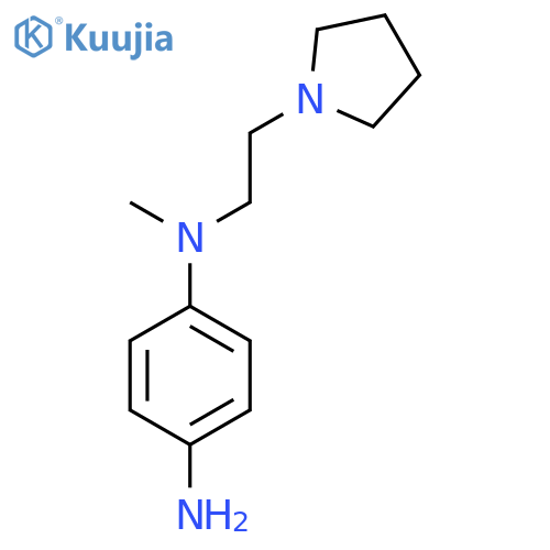 N1-methyl-N1-2-(pyrrolidin-1-yl)ethylbenzene-1,4-diamine structure