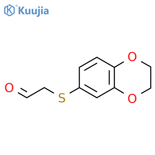 2-(2,3-Dihydro-1,4-benzodioxin-6-ylsulfanyl)acetaldehyde structure