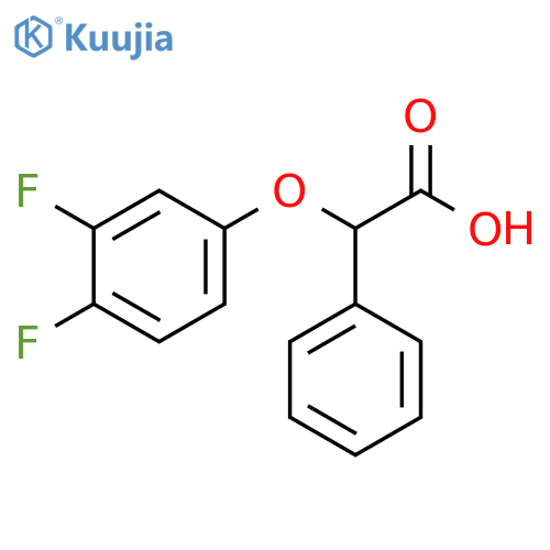 2-(3,4-difluorophenoxy)-2-phenylacetic acid structure