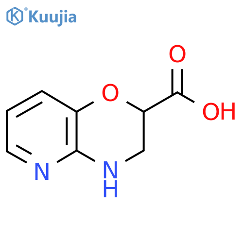 3,4-Dihydro-2H-pyrido[3,2-b][1,4]oxazine-2-carboxylic acid structure