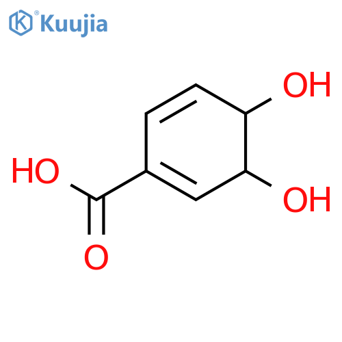 1,5-Cyclohexadiene-1-carboxylicacid, 3,4-dihydroxy-, (3R,4R)- structure