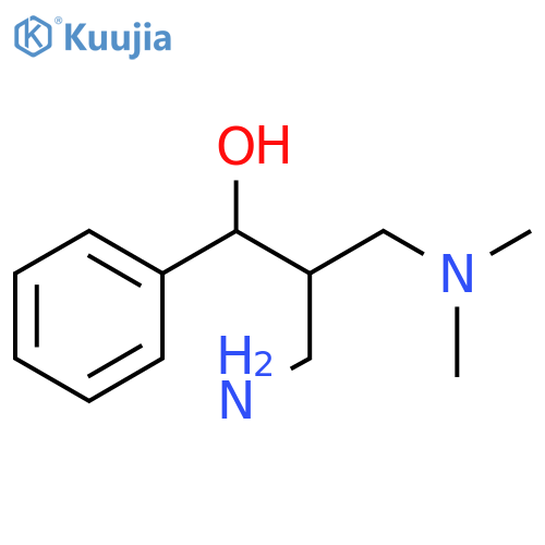 Benzenemethanol, α-[2-amino-1-[(dimethylamino)methyl]ethyl]- structure