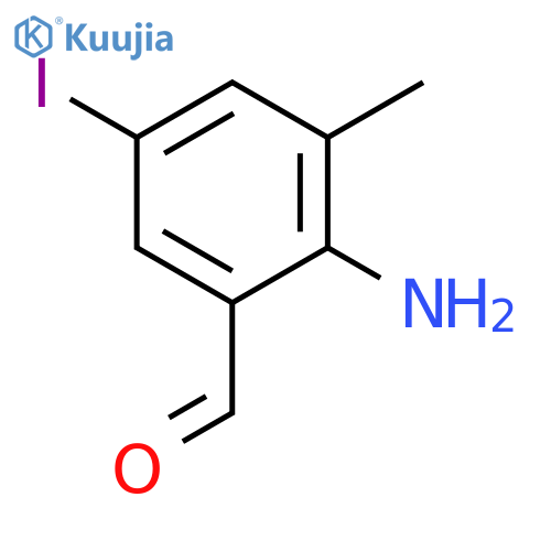 2-amino-5-iodo-3-methylbenzaldehyde structure