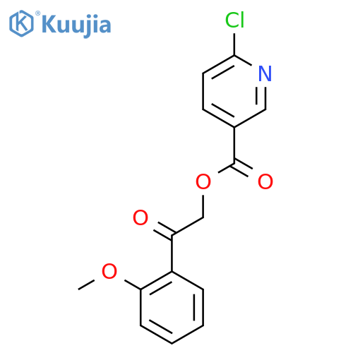 [2-(2-Methoxyphenyl)-2-oxoethyl] 6-chloropyridine-3-carboxylate structure