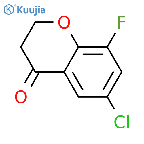 6-Chloro-8-fluorochroman-4-one structure