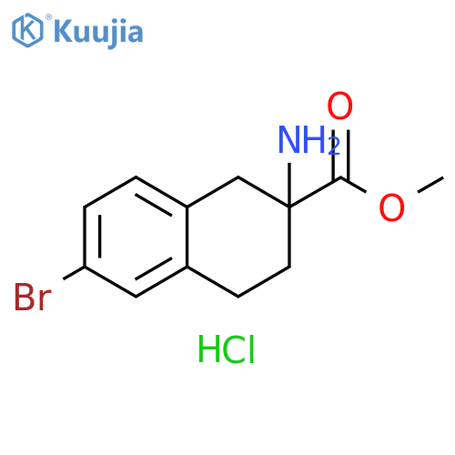 methyl 2-amino-6-bromo-1,2,3,4-tetrahydronaphthalene-2-carboxylate hydrochloride structure