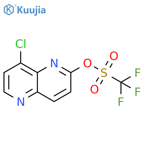 8-chloro-1,5-naphthyridin-2-yl trifluoromethanesulfonate structure
