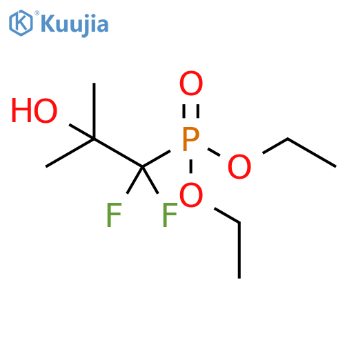 Phosphonic acid, P-(1,1-difluoro-2-hydroxy-2-methylpropyl)-, diethyl ester structure