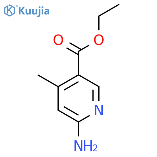 Ethyl 6-amino-4-methylnicotinate structure