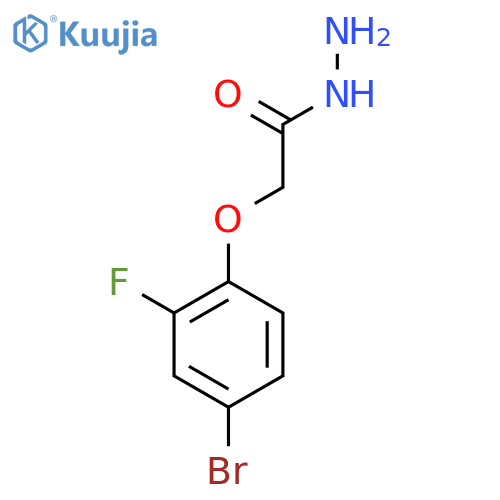2-(4-Bromo-2-fluorophenoxy)acetohydrazide structure