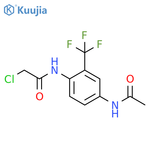 2-Chloro-N-4-acetamido-2-(trifluoromethyl)phenylacetamide structure