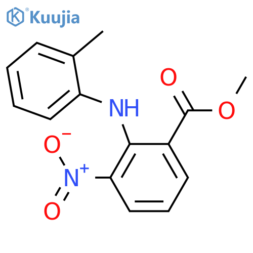 methyl 2-(2-methylanilino)-3-nitrobenzoate structure