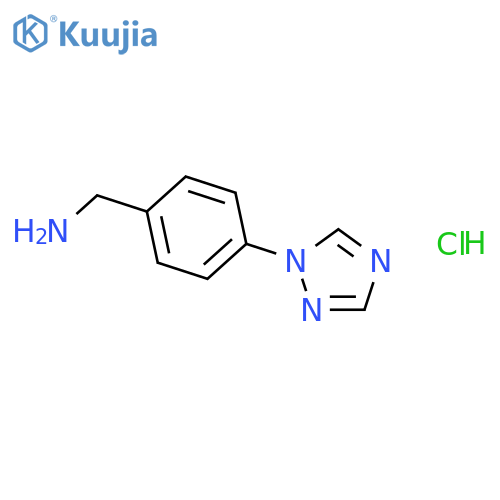 4-(1H-1,2,4-Triazol-1-yl)phenylmethanamine Hydrochloride structure