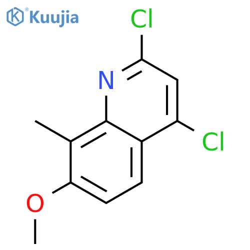 2,4-Dichloro-7-methoxy-8-methyl-quinoline structure