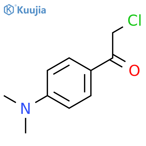 2-chloro-1-4-(dimethylamino)phenylethan-1-one structure