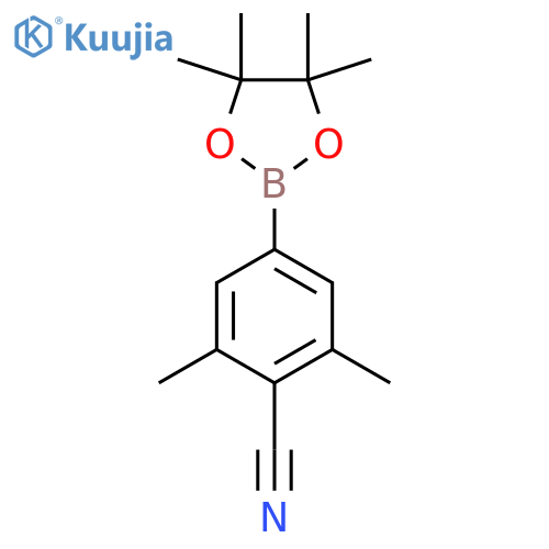 2,6-Dimethyl-4-(4,4,5,5-tetramethyl-1,3,2-dioxaborolan-2-YL)benzonitrile structure