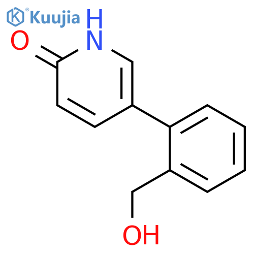 5-2-(hydroxymethyl)phenylpyridin-2-ol structure