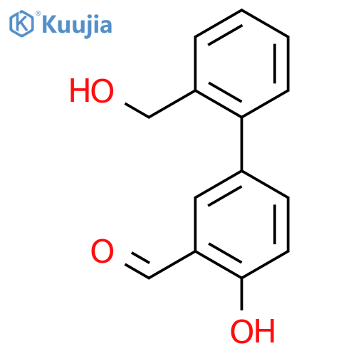 2-hydroxy-5-[2-(hydroxymethyl)phenyl]benzaldehyde structure