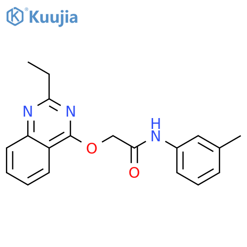 2-[(2-ethylquinazolin-4-yl)oxy]-N-(3-methylphenyl)acetamide structure
