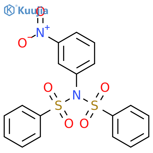 N-(benzenesulfonyl)-N-(3-nitrophenyl)benzenesulfonamide structure
