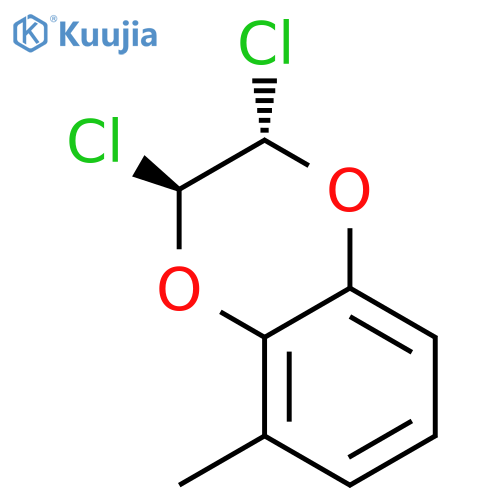 trans-2,3-Dichloro-2,3-dihydro-5-methyl-1,4-benzodioxin structure