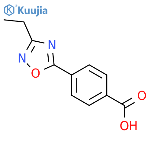 4-(3-Ethyl-1,2,4-oxadiazol-5-YL)benzoic acid structure