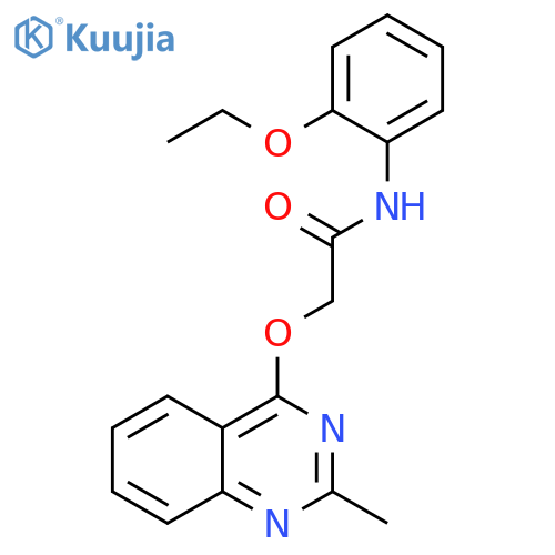 N-(2-ethoxyphenyl)-2-[(2-methylquinazolin-4-yl)oxy]acetamide structure