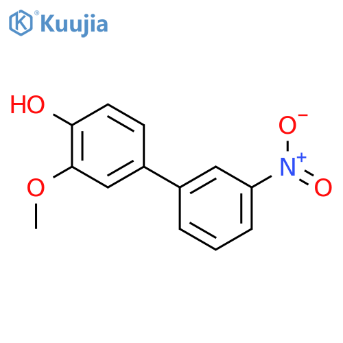 2-methoxy-4-(3-nitrophenyl)phenol structure