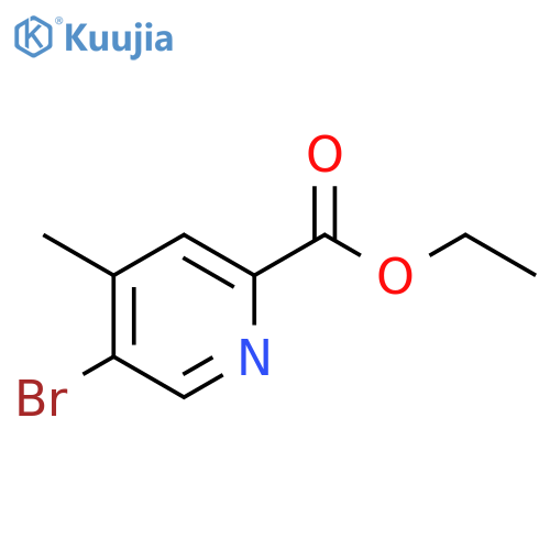 Ethyl 5-bromo-4-methylpicolinate structure