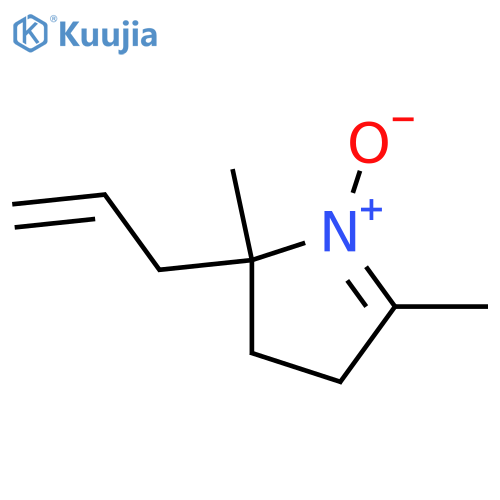 2H-Pyrrole, 3,4-dihydro-2,5-dimethyl-2-(2-propenyl)-, 1-oxide structure