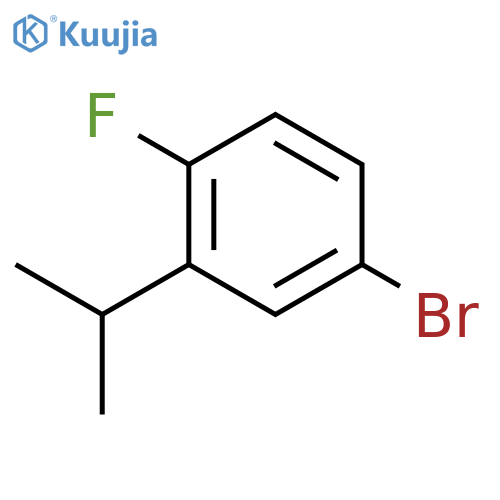 Benzene, 4-bromo-1-fluoro-2-(1-methylethyl)- structure