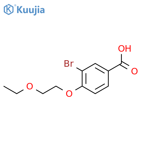 3-Bromo-4-(2-ethoxyethoxy)benzoic acid structure
