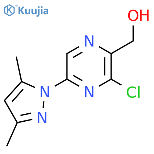 [3-Chloro-5-(3,5-dimethyl-pyrazol-1-yl)-pyrazin-2-yl]-methanol structure
