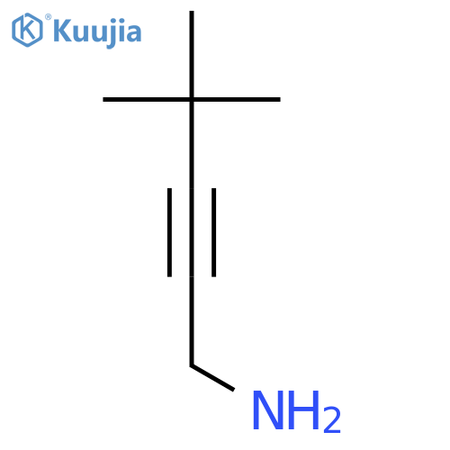 4,4-Dimethyl-2-pentyn-1-amine structure