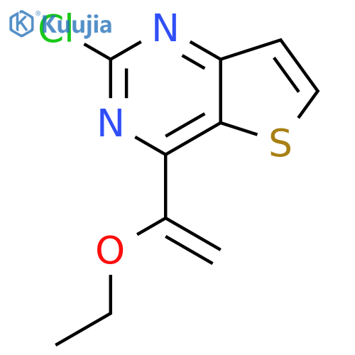 2-Chloro-4-(1-ethoxy-vinyl)thieno[3,2-d]pyrimidine structure