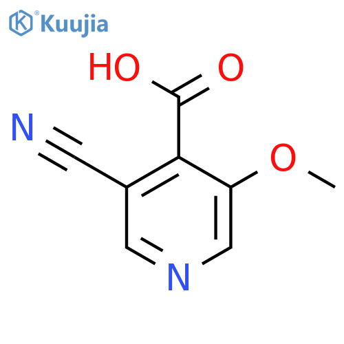 3-Cyano-5-methoxyisonicotinic acid structure