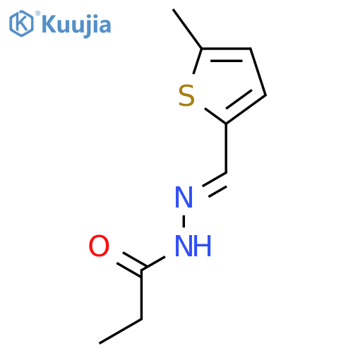 Propanoic acid, [(5-methyl-2-thienyl)methylene]hydrazide structure